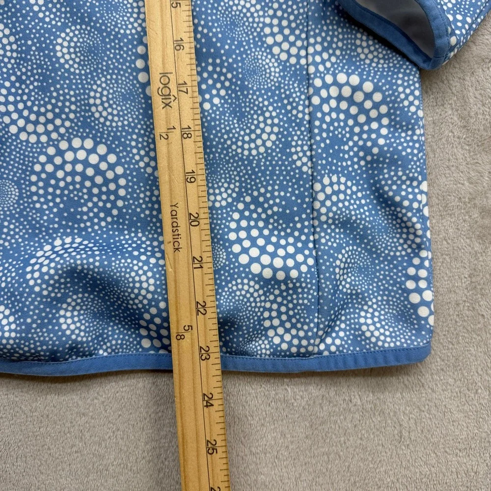 The North Face Full Zip Hoodie Girls XL‎ Blue Polka Dot Swirl Softshell Jacket